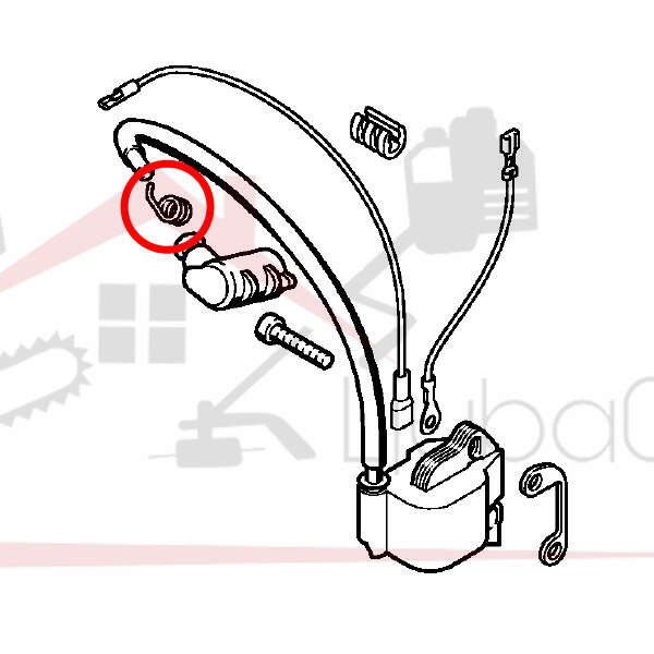 Spark plug cap spring