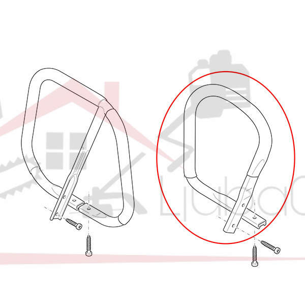 Handlebar dolmar 116 120 ps 6000 6800 baseh