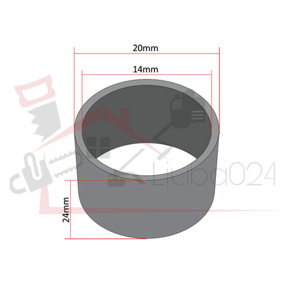 Bush for water wheel tomos pump straight  l 24 mm