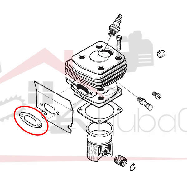 Dihtung auspuha h 281 288 al baseh