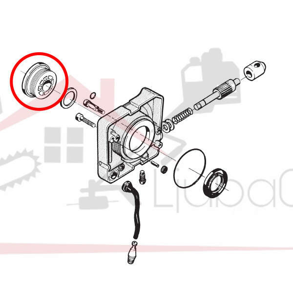 Oil pump worm h 281