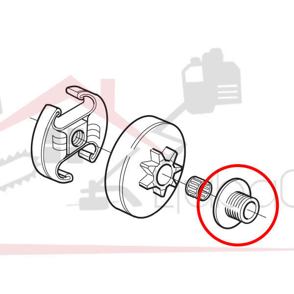 Oil pump worm h 340 345 with spring