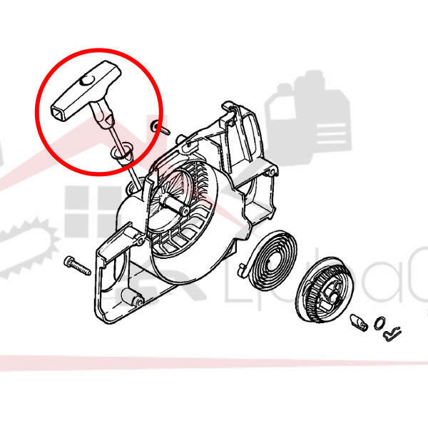 Starter handle s pvc