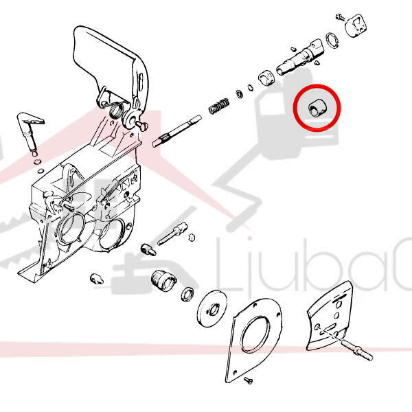 Rubber ring oil pump s 050 051 075 without ear