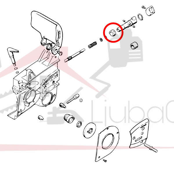 Rubber ring oil pump s 050 051 075 with two ears