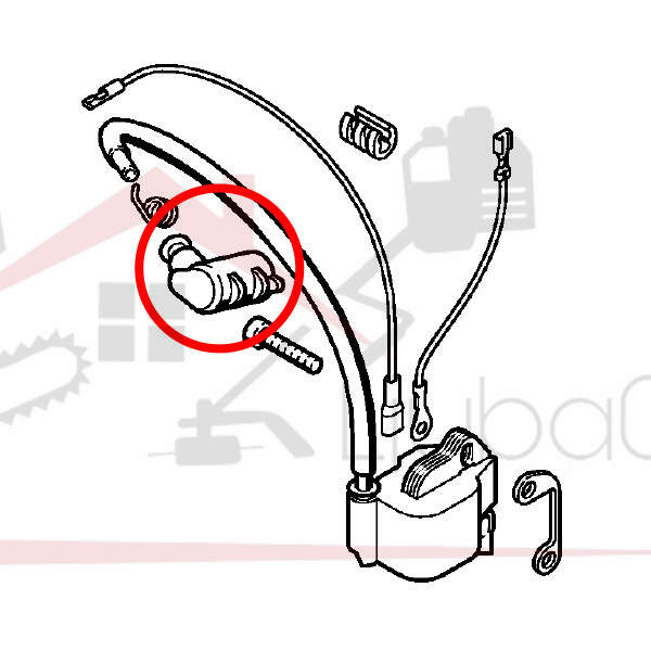 Spark plug cap 90 degrees set