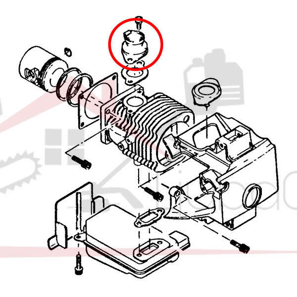 Intake manifold echo 500 550 650 660