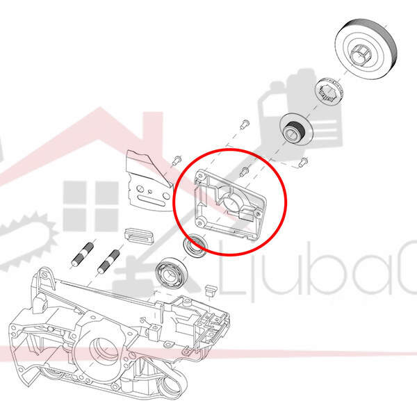 Poklopac uljne pumpe kineske testere pn 4500 villager 24-30