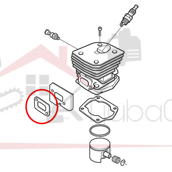 Muffler gasket h 340 345 350