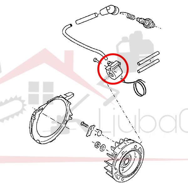 Ignition coil dolmar 109 110 111 115 mtb