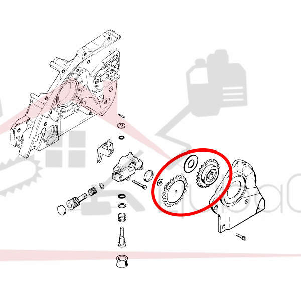 Oil pump gears s 045 set