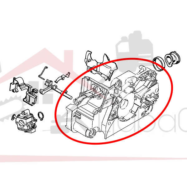 Engine housing s 017 018 170 180