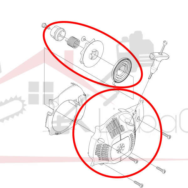 Rewind starter h 235 240 set  china