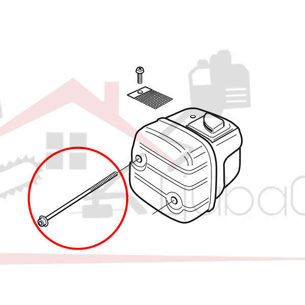 Muffler screw h 340 345 350 mtb