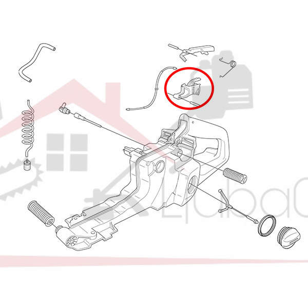 Throttle trigger h 365 372 mtb set