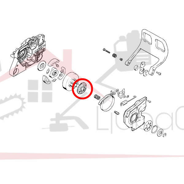 Oil pump gears s 038 mtb set