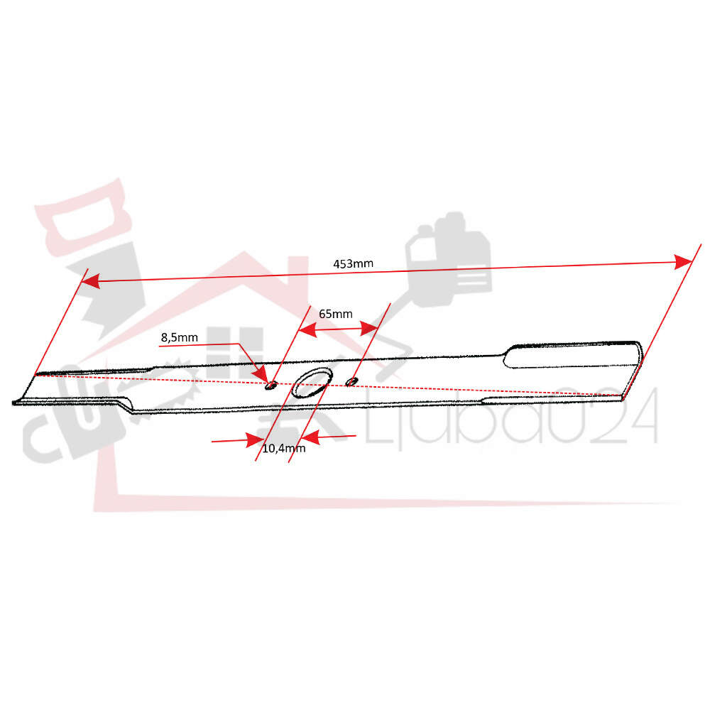 Noz kosacice l 460 mm fi 10,4 mm viking